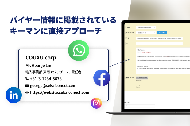 キーマンに直接アプローチ